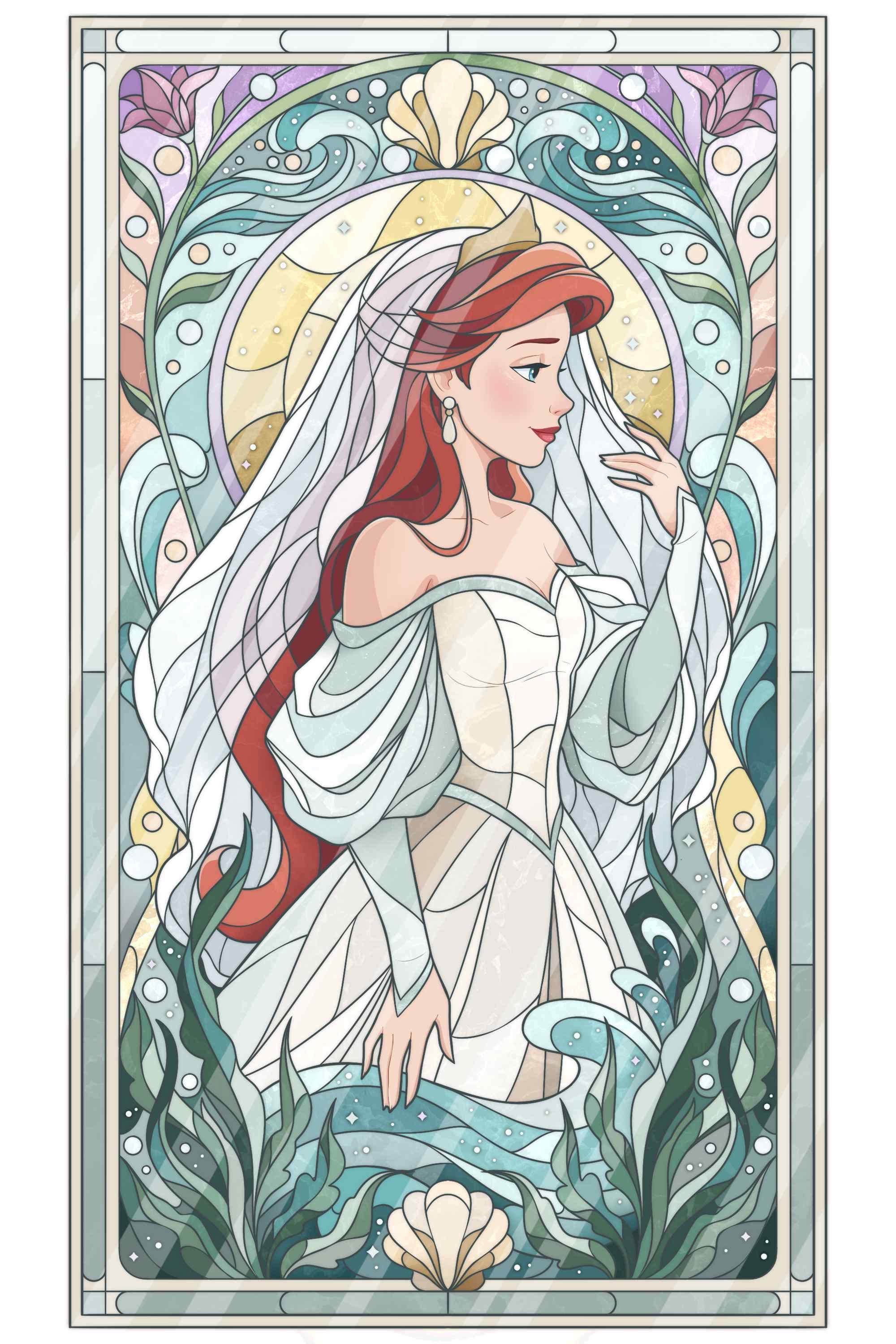 Stained Glass Fairytales Ariel Fantasy Pin Pre-Sale LIMITED SPOT EXTENSION